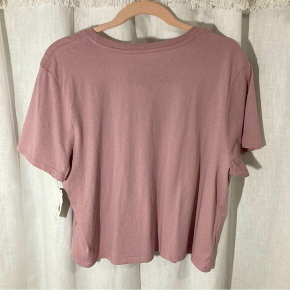 Volcom cropped graphic tee beach sunset organic cotton NWT size XL skater girl - Picture 3 of 5